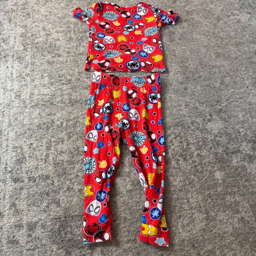 Boys Pajama 11pc Lot 3T‎ Mickey Spidey Shark Carters Disney Summer Lightweight